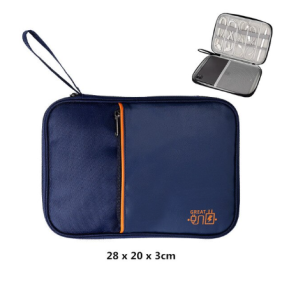 JOL-FASHION (PU LEATHER IPAD TABLET) Multipurpose Digital Gadget Cable Pouch Earphone Organizer