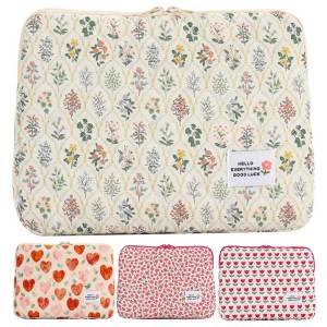 Computer Bag Cute Flower Laptop Sleeve Zipper Cover Portable Computer Cover Bag Laptop Sleeve Case Compatible for Notebook2026