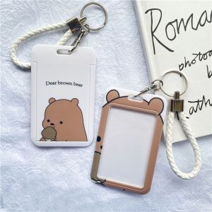 C6471 Cute Student Supplies Women Men Bank ID Holders Credit Card Holders Bus Card Cover Case Business Card Holder