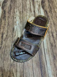 Sndal slide pria kulit 100% awet sandal cowok keren