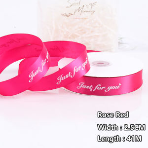 2.5cm (45 yards/roll) Gift Ribbon Satin Ribbon Roll Gift Packaging Ribbon Flower Making DIY Gift Ribbon
