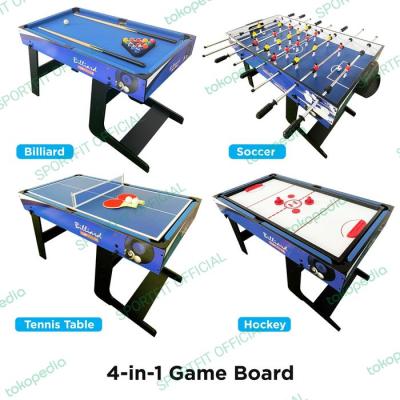 Meja Foosball 4 in 1 Multi Game Table Foosball/ Billiard/ Pingpong
