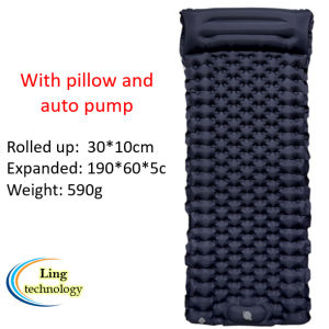 Camping Mat Inflatable Sleeping Pad waterproof air Mattress Cushion mat Outdoor Beach Mattress with Pillow sleep bag inflate portable Sofa Bed