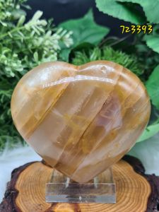 Golden Healer Quartz Heart Crystal - Madagascar Golden Healer - 723393