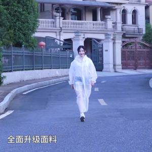 Áo Mưa Dài Toàn Thân Chống Mưa Bão Đơn Nam Nữ Học Sinh Trong Suốt Xe Điện Ắc Quy Xe Đạp Người Lớn Áo Mưa