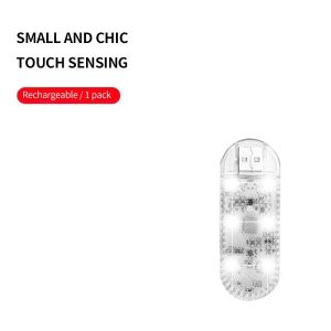 XYKJ Lampu Interior Mobil LED Lampu Kolong Motor Tanpa Kabel Lampu Plafon Mobil USB Wireless