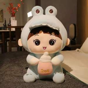 THÚ BÔNG KHỦNG LONG MINISO GẤU BÔNG BÚP BÊ ÔM SỮA VẢI MINISO MỀM MỊN 100% GÒN HÀNG VIỆT NAM