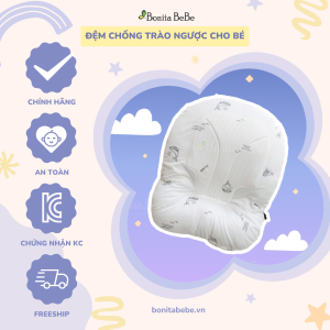 Đệm chống trào ngược BONITABEBE cho bé độ tuổi từ sơ sinh đến 12 tháng tuổi nhập khẩu Hàn Quốc