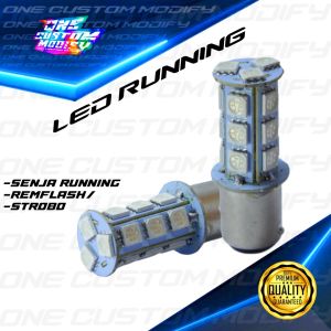 LAMPU REM STOP LED 18 MATA KEDIP 12V BAYONET 2 KAKI UNIVERSAL UNTUK MOTOR MOBIL TERANG TAHAN LAMA