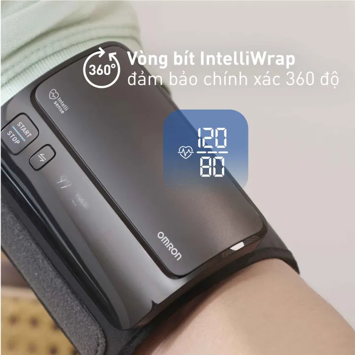 Máy Đo Huyết Áp Bắp Tay Cao Cấp Omron Hem-7600T - Kết Nối Điện Thoại - Intellisense - Sản Xuất Nhật Bản