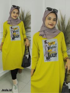 Midi Dress Terbaru Kekinian Start Midi Kaos Katun Combed 24s S M L XL XXL 3XL Long Tunik Jumbo