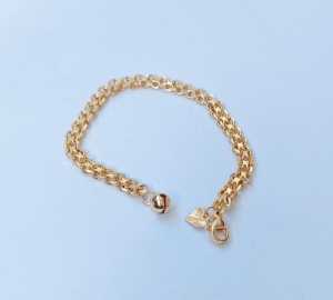 GELANG WANITA RANTAI JALIN LAPIS EMAS AKSESORIS FASHION MURAH