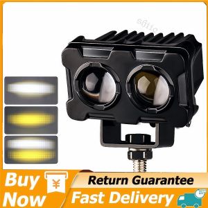 Motorcycle Spotlight LED – Dual Pass Work Light Fog Light Universal Mount