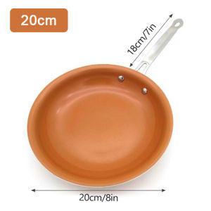 Onetwone Non-Stick ทองแดงกระทะสำหรับทอด Skillets เคลือบเซรามิคเหนี่ยวนำเตาอบอาหารหม้ออาหารเครื่องครัวครัวไข่แฮม Skillet เครื่องทำซอสเครื่องมือกระทะผัด Chef กระทะไข่เจียว Pan