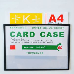 Magnetic File Frame A4 Document Sign Holder Frame Tipe Horizontal Magnetik Frame