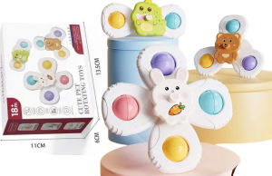 [HÀNG LOẠI 1] Set 3 con quay spinner chong chóng dính tường âm thanh vui nhộn cho bé