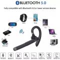 BlueWow Bluetooth 5.0 Headset with Microphone Wireless Bluetooth Earpiece Earbuds Earhook Headphones with Mic for Drivers Driving Office Business Talking Compatible with iOS Android YYK-520. 