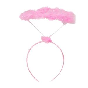 ที่คาดผมลายการ์ตูนขนนกห่วงผม Angel สำหรับเด็กปาร์ตี้ฮาโลวีนคริสมาสต์สำหรับเครื่องประดับผมสร้างสรรค์