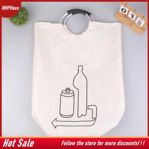 【COD】🔥🔥🔥 90L Large Laundry Hamper with Sturdy Aluminum Handle Collapsible Storage Basket for Bedroom Bathroom Utility