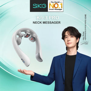 SKG K5-3 Pro Neck Massager with Heat Percussion Traction Kneading Pulse TENS EMS Pulse Massager