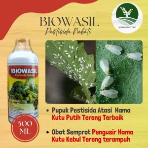 COD TERBARU BIOWASIL 500ML Pestisida Nabati Kutu Kebul Tanaman Terong Paling Ampuh - Pupuk Basmi Hama Kutu Putih Terong Terbaik - Obat Semprot Anti Kutu putihilang dalam hiyungan jam REKOMENDED
