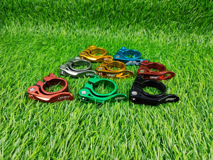 A Bicycle Ultralight Seat Post Aluminum Alloy Mountain Road Bike Seat Post Tube Color Aluminum Alloy Lengthen Track Bicycle Frosted