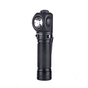 NEXTORCH P10 Tactical Flashlight 1400 Lumens Rechargeable Right Angle Flashlight with Red and Blue Lights & Strobe & IPX8 for Search Patrols ID Checks Safety Warnings Beacons Daily Use