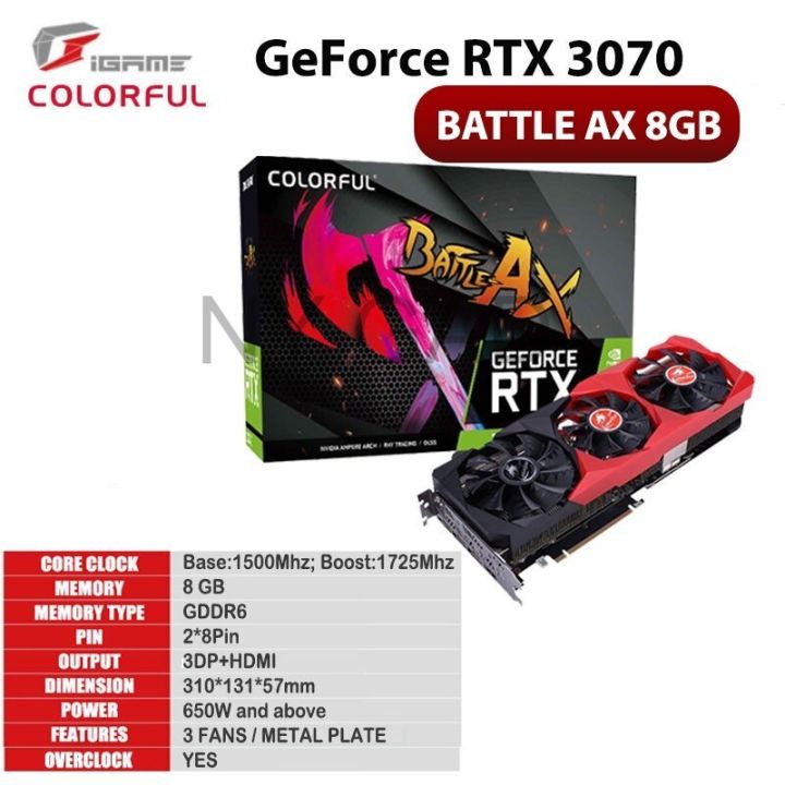 Battle Ax Gigabyte Geforce Rtx 3070 Directx 12 Battle Ax Colorful