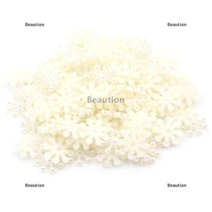 [COD] Beaution 100× Snowflake Flatback Embellishments Christmas Craft DIY Tools