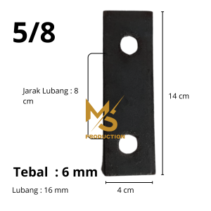 Plat Behel U Bolt Bak Truk / Plat Kawel / Klem Ublot / Tutup Begel