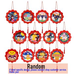 【Free Light+Pole+Tassel】 lantern 2025 Mid-Autumn Festival 中秋灯笼 DIY Projection Lantern Festival Handheld PVC Night Lights Kids Educational Toy Gift Mooncake Homemade Lanterns