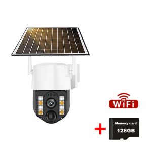 V380 Wifi Camera Solar Cam 5MP HD Night Vision Smart Home Security CCTV Wireless Outdoor Video Surveillance Cameras