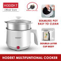[Malaysia Plug] HODEKT 1.8L Electric Hot Pot Electric Cooker Small soup pot Non Stick Ceramic Frying Pan Rice Portable Mini Rice Cooker Pot Periuk Nasi Stainless Steel Electric Cooking Pot rice cooker pot cooking. 
