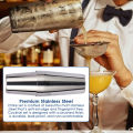 Bartender Kit: 22-Piece Cocktail Shaker Set，Stainless Steel Bar Tools，Ideal as Gift or for Home. 