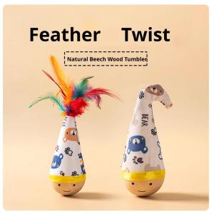 Tumbler Cat Toy Wobble Cat Toy—The Ultimate Boredom-buster That Lets Cats Entertain Themselves A Toy Featuring Both Tumbling and Twisting Actions Shop 1