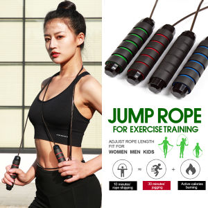 Jump Rope Skipping Rope Tali Lompat With Iron Bar Fitness Equipment Workout Exercise Tool