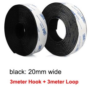 3M/Pair Self Adhesive Hook and Loop Fastener Tape 3M Velcros Adhesive Tape Double Sided Sticker Carpet Gripper Pad Wall Mounting