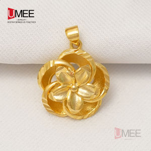 18k Gold Plated Pendant w/Flower Design Jewelry Accessories For Women