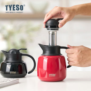 Tyeso Pumpkin-Shaped Thermos Steel Insulated Tea Infuser Hot Cold Water Bottle Large Capacity Removable Infuser 304 Stainless2026