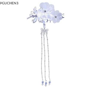 GUCHEN3🦋 Chuồn chuồn kẹp tóc Phụ kiện tóc tua phụ nữ cô gái Kẹp tóc phong cách cổ điển thanh lịch chuồn chuồn truyền thống Hanfu Phong cách Trung Quốc