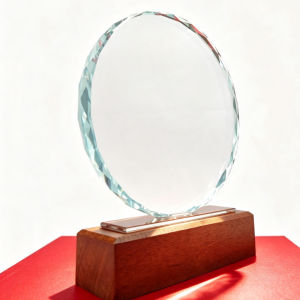 Crystal Award Plaque 4 Designs Available 16.5CM-20CM Customizable
