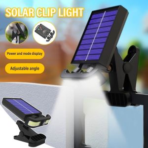 GLOWLITE Waterproof Solar Clip Light White Light/Warm Light Human Body Sensing Solar Garden Lamp Durable Super Bright LED Wall Light Courtyard