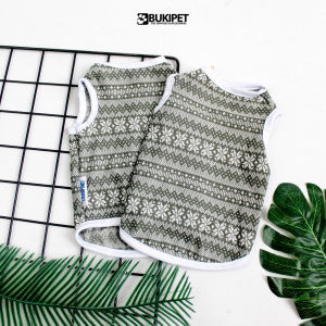 Baju kucing anjing cowok cewek lucu murah - Bukipet Snowy Winter Tank Series