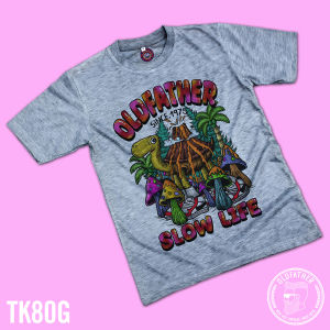 เสื้อยืดคอกลมแขนสั้น ผ้าTK พิมพ์ระบบ Sublimation นุ่ม สวมใส่ สบาย ระบายอากาศไม่ร้อน ( รหัสสินค้า TK 80 )