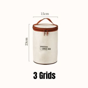304 Stainless Steel Insulated Lunch Box Multi-layer Insulated Lunch Bag Sealed Portable Bento Box