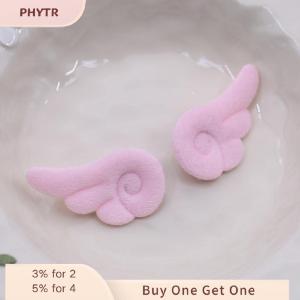 PHYTR HOT 1 Pair Small Angel Wings Brooch Japanese Style Sweet Clothes Decor Y2K Plush Bag Hat Accessories
