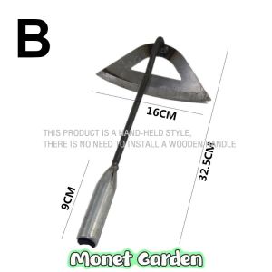 Hoes agricultural tools manganese steel gardening hand-held hollow small hoes lightweight weeding