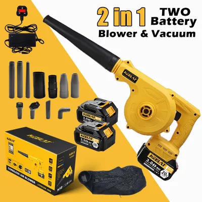 KEELAT Cordless Air Blower Wireless Leaf Blower Dust Cleaner Vacuum Blower for Car Home Cleaning