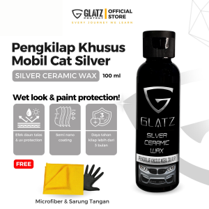 Pengkilap Body Mobil Khusus Warna SIlver Wax Coating Pelindung Cat Bodi Kendaraan Abu-abu Anti Gores