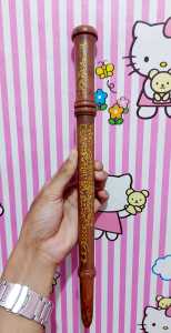 tongkat kayu galih bidara ukir panjang 35 cm